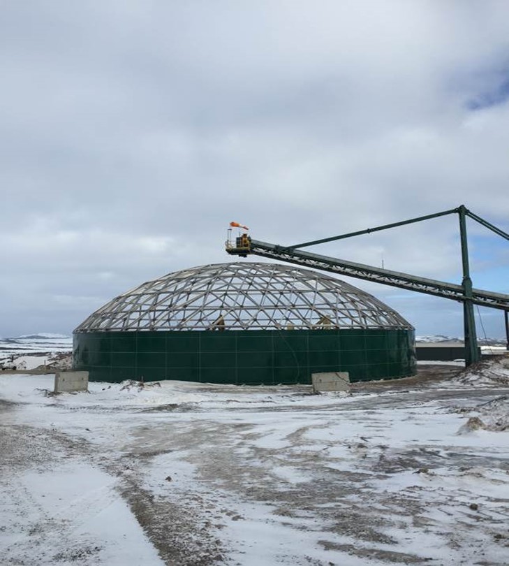 Tank Connection Geodesic Dome