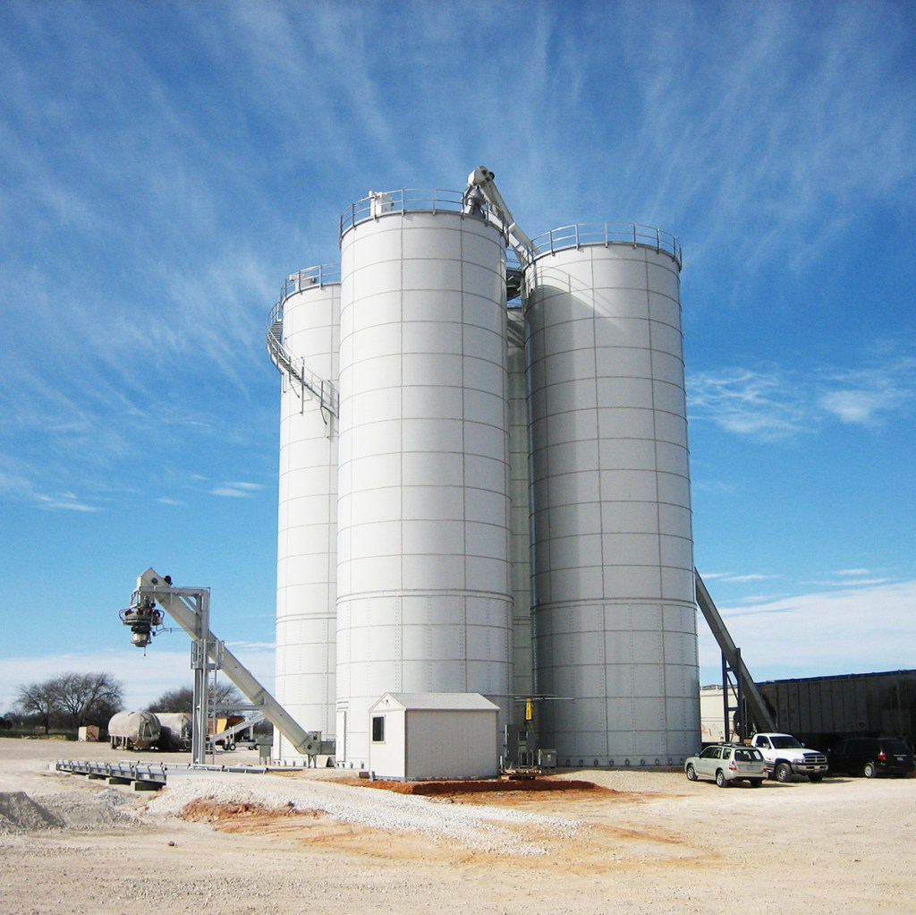 Tank Connection Dry Bulk Storage Silos for Railcar Unloading and Truck Loading